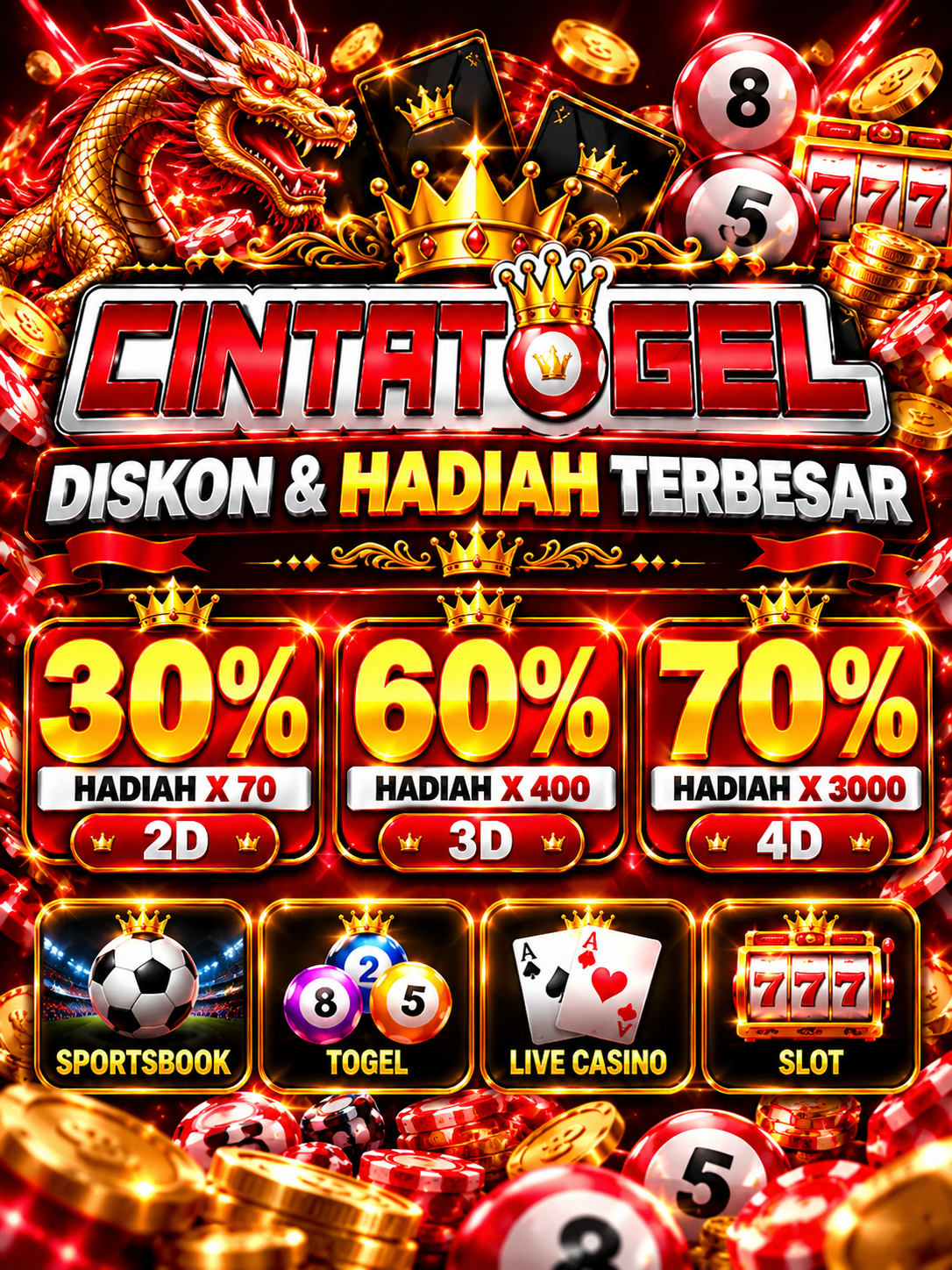 CINTATOGEL! Tempat Bermain Game Online Paling Lengkap Dan Menyediakan Semua Pasaran Togel by Hey siriusly
